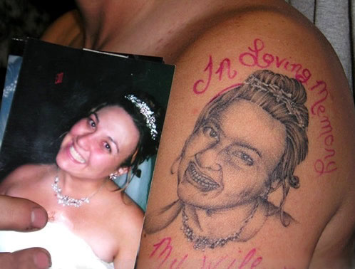 worst tattoo ever. #39;In Loving Memory#39; Tattoo